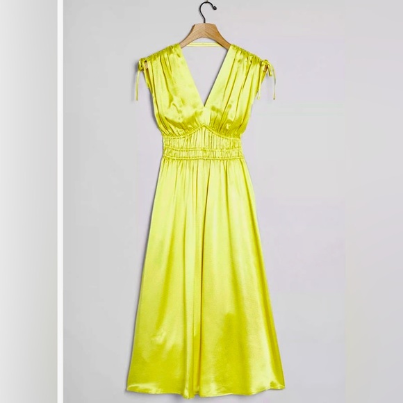 Anthropologie Dresses & Skirts - Anthropologie Sarika Midi Dress deep Yellow size 1X